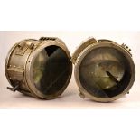 A pair of  early 19th century American nickel plated vintage car carbide headlamps 'The Rushmore