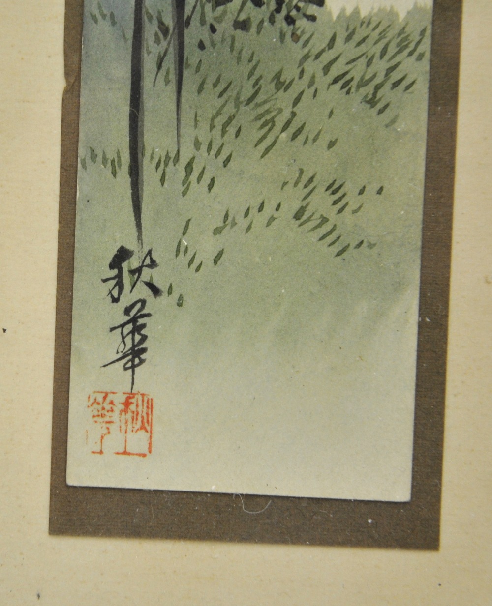 Five Japanese watercolours of birds, - Image 6 of 10