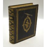 A Victorian gilt-tooled leather 'self interpreting' family Bible with chromolithographic