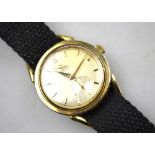 A gent's Omega gilt and steel automatic wristwatch,