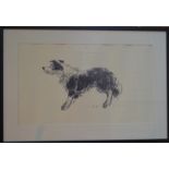 After Kyffin Williams (1918-2006) - The Sheep dog, print, 29.5 x 50 cm Condition Report Good clean