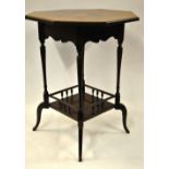 A Victorian inlaid rosewood occasional table,