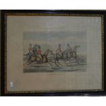 After Henry Alken - Four aquatints - 'Fores's Hunting Sketches, plate 6: The Right and Wrong Sort or