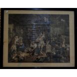 Three Hogarth morality engravings - 'Strolling Actresses Dressing' 49 x 62 cm,