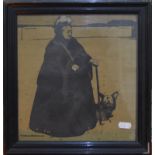 After William Nicholson (1872-1949) - 'Queen Victoria', woodblock print, 24 x 23 cm Condition Report