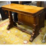 A Victorian mahogany metamorphic/rise and fall three tier buffet/side table,