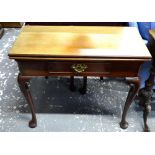 A George III mahogany card table,