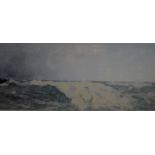 Charles Fisher - 'Breakers Ahead', sea scape, watercolour, signed lower left,