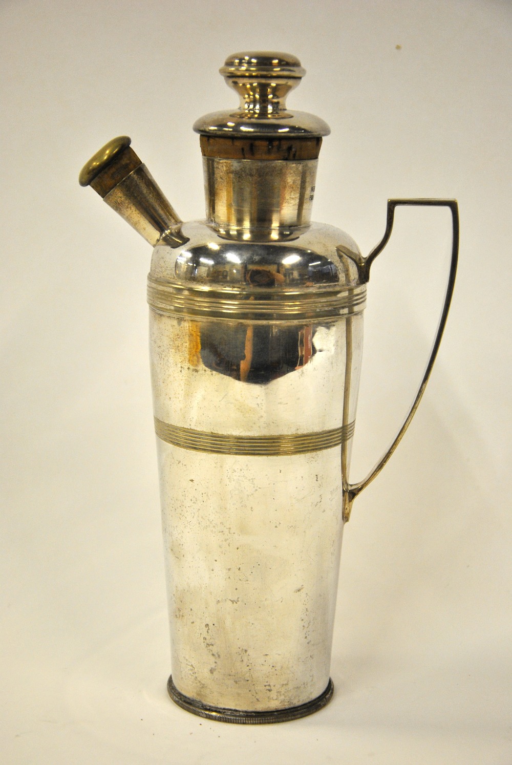 An EP 'Igene' patent cocktail shaker/jug by Farrow & Jackson of London