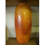 Pilkington’s orange uranium oxide vase 13” tall.
