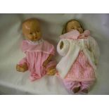 1930’s composition doll, with 1930’s composition baby doll.