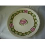 Charlotte Rhead Crown Ducal ‘Water Lilies’ plaque12.5ins diameter.