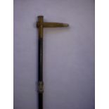 Trench Art WWI .303 bullet-handle swagger stick or cane with bullet ferrule..