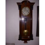 Mahogany cased American wall clock.