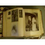 Photograph album, leather-bound.