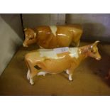 Beswick ‘Ch. Sabrina’s Sir Richmond 14th’, bull and cow (imp). (2)