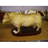 Beswick ‘Charolais Bull’ Connoisseur model.