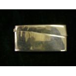 Card case, Chester silver, curved, rectangular shape.