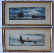 Garman Morris
Ships off Gorleston
Watercolour
Signed
18 x 52.5cm
Together with a companion titled "