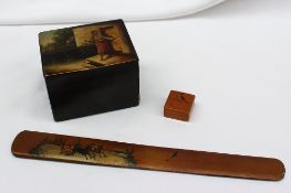 A 19th century Russian lacquerware papie