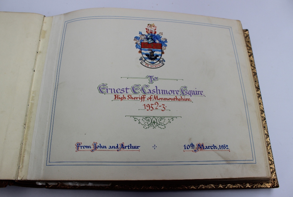 A scrap book gifted to Ernest E Cashmore - Image 7 of 9