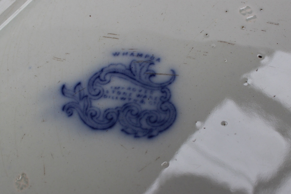 A Dillwyn pottery meat plate decorated in the Whampoa pattern, with gravy tree and well, printed - Image 5 of 5