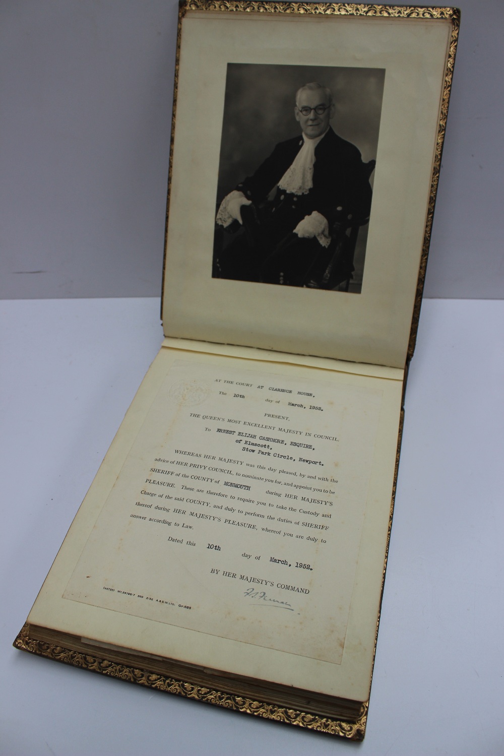 A scrap book gifted to Ernest E Cashmore - Image 8 of 9