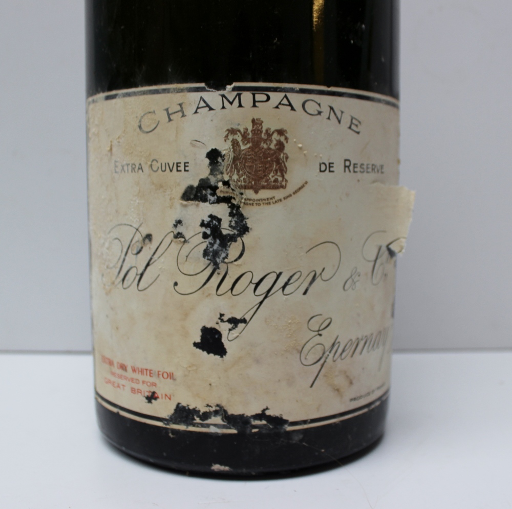 A Jeromboam of Pol Roger champagne extra dry white foil champagne CONDITION REPORT: When inverted - Image 2 of 2