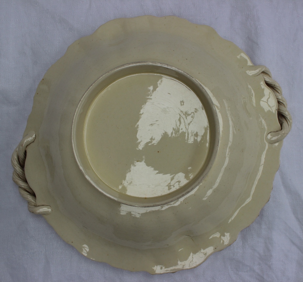 A 19th century creamware twin handled di - Image 3 of 6