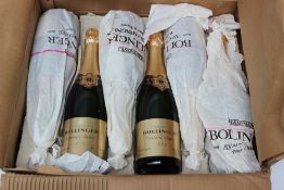 A mixed case of Bollinger champagne incl