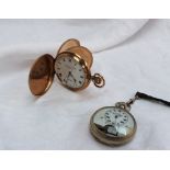 A 9ct yellow gold hunter pocket watch, t