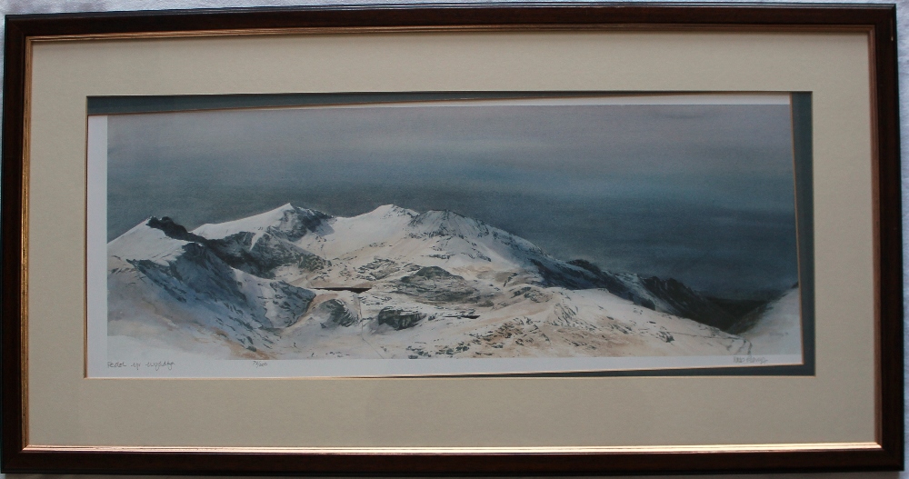 Rob Piercy Pedol yr Wyddfa A limited edition print No.72/500 26 x 69cm - Image 4 of 4