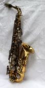 A Selmer saxophone serial #M96159, marked to bell ``Brevete France & Etranger / Henri Selmer Paris /