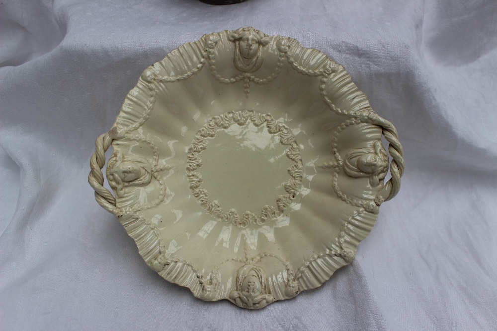 A 19th century creamware twin handled di - Image 2 of 6