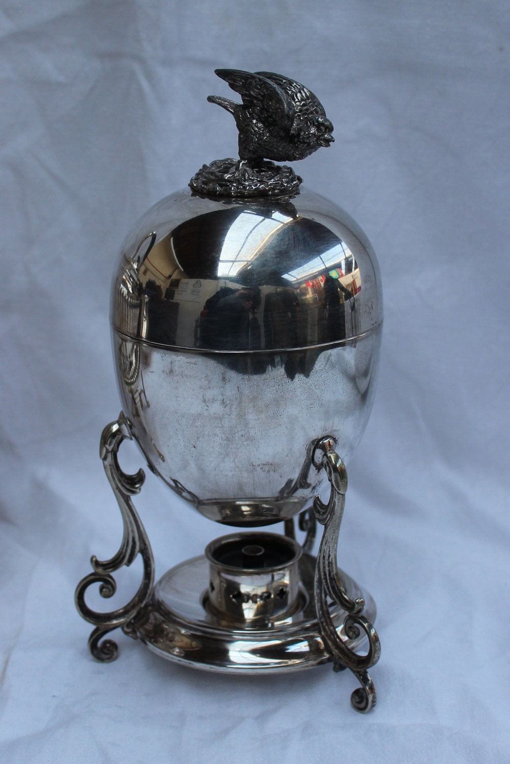 An Elizabeth II silver kettle on stand, - Image 4 of 11