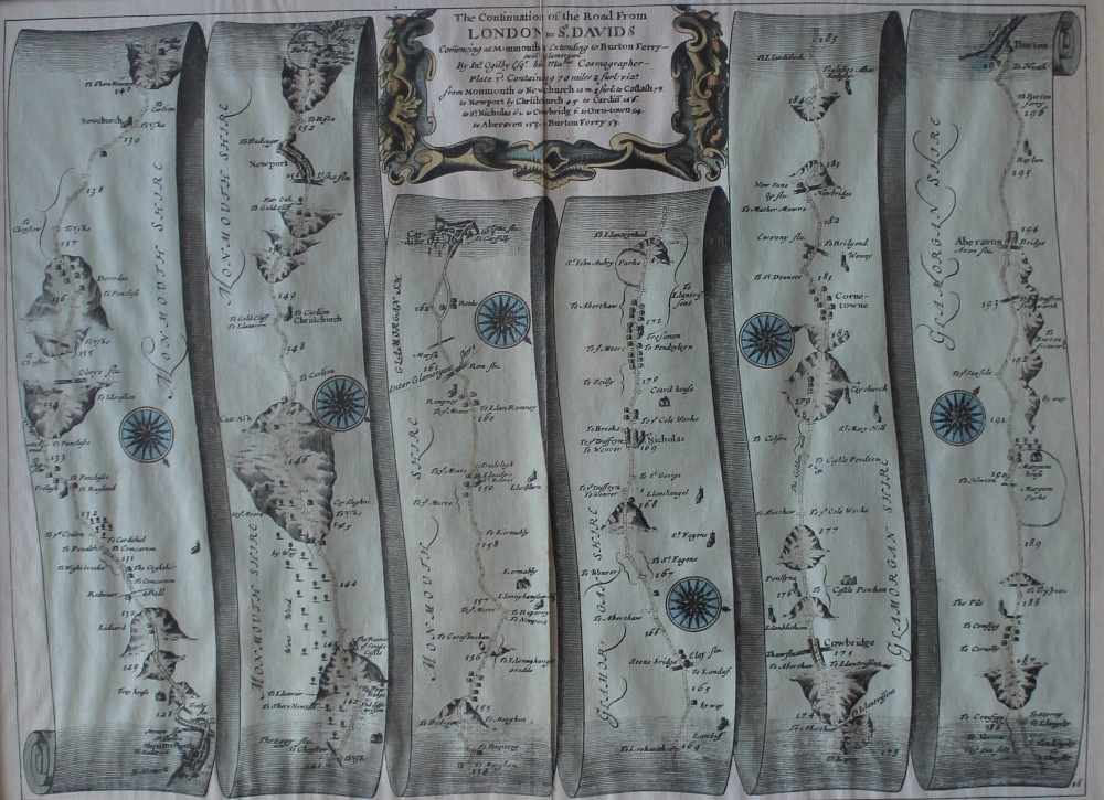 A Set of four maps by John Ogilby, depic - Image 5 of 7