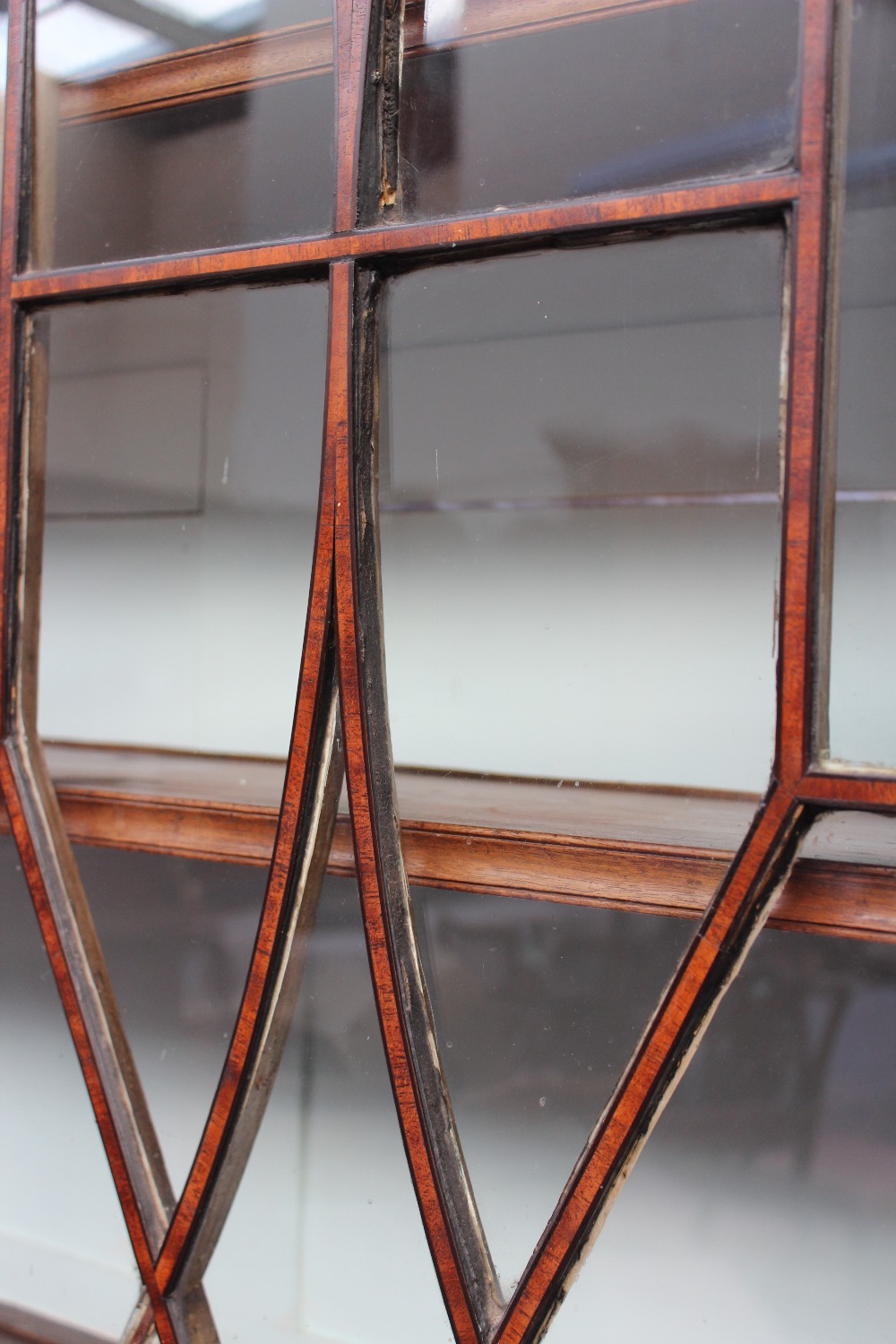 A George III mahogany bureau bookcase, t - Image 3 of 4