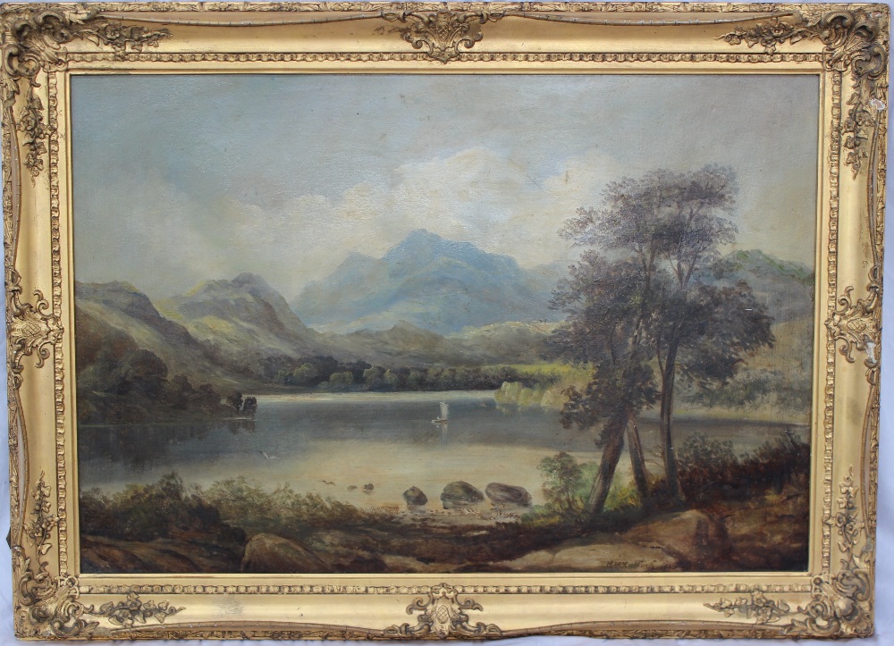 H McCulloch  A lake scene with a mountai - Image 2 of 3