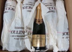 A case of Bollinger champagne Grande Ann