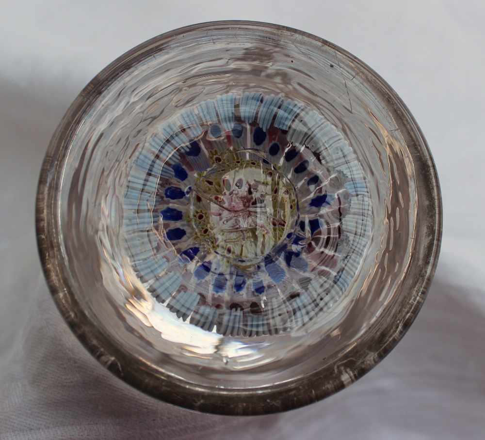 A millefiori glass paperweight inkwell p - Image 6 of 6