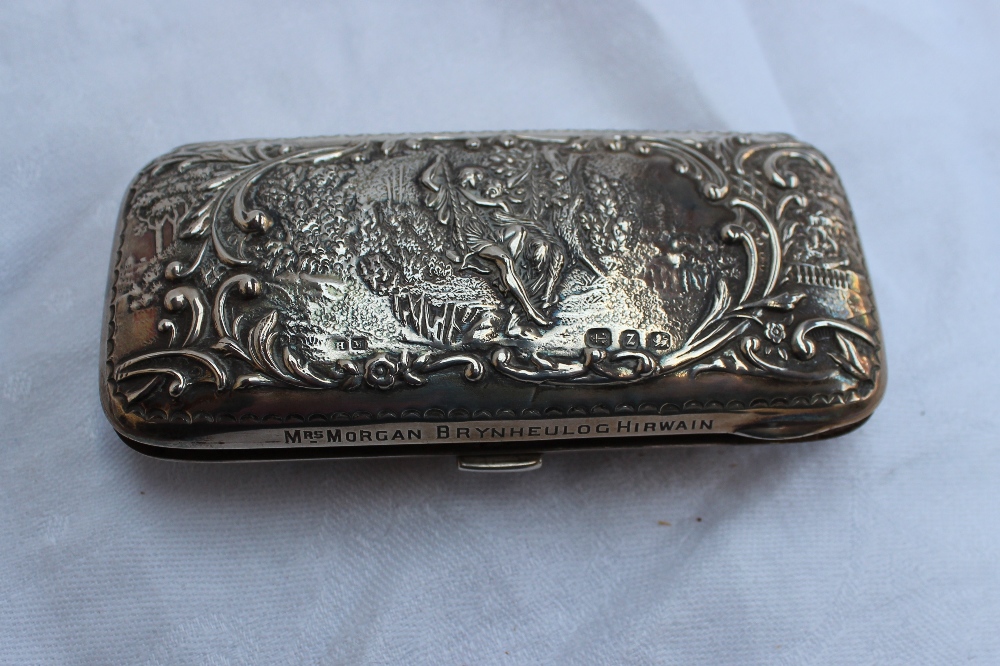 A George V silver purse of rectangular f - Image 4 of 5