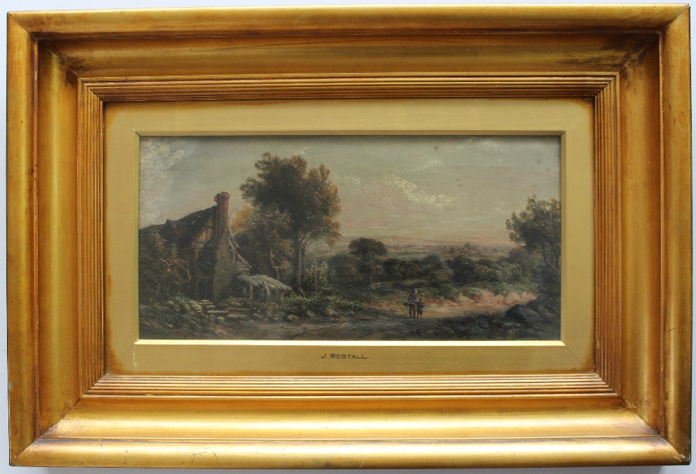 J. Westall  Landscape scene  Oil on canv - Image 2 of 5