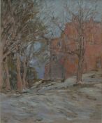Diana Armfield ARA RWS
Powys Castle, Snow in the Spring
Pastels
Initialled and inscribed verso
25.