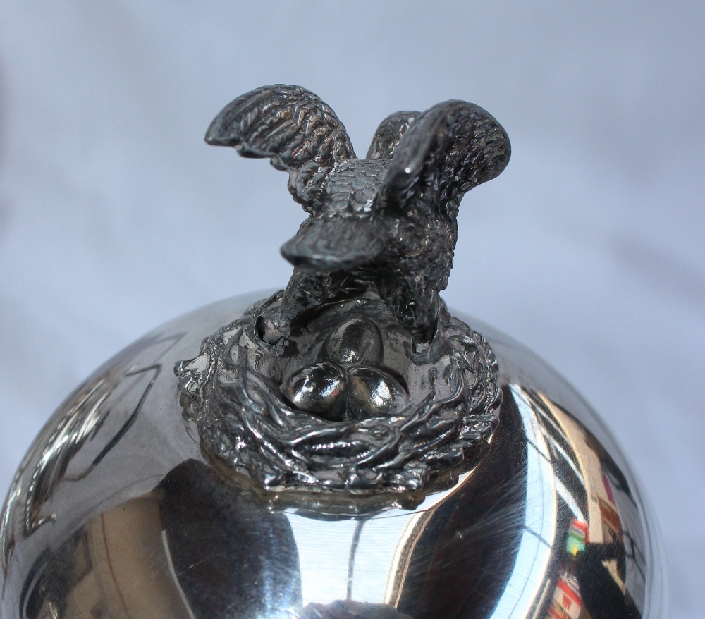 An Elizabeth II silver kettle on stand, - Image 5 of 11