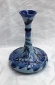 A modern Moorcroft pottery vase, in the "Yacht" pattern, impressed and printed marks, signed "J.