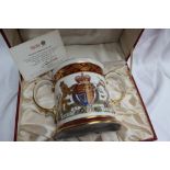 A Spode loving cup produced to commemora