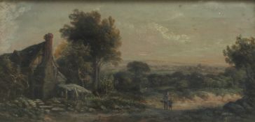 J. Westall  Landscape scene  Oil on canv