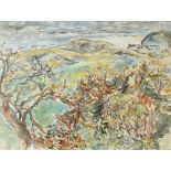 Arthur Giardelli
Pendine in Autumn
Watercolour
Monogram
45 x 60.5cm CONDITION REPORT: some foxing