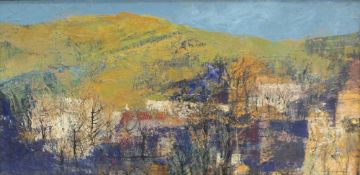 F Donald Blake
The hill at evening
Oil on board
Signed
29 x 59.