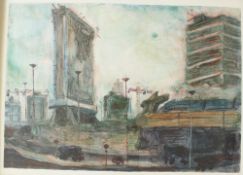 Robert Soden
Cardiff Redevelopment in the 1960s
Watercolour
69 x 99cm